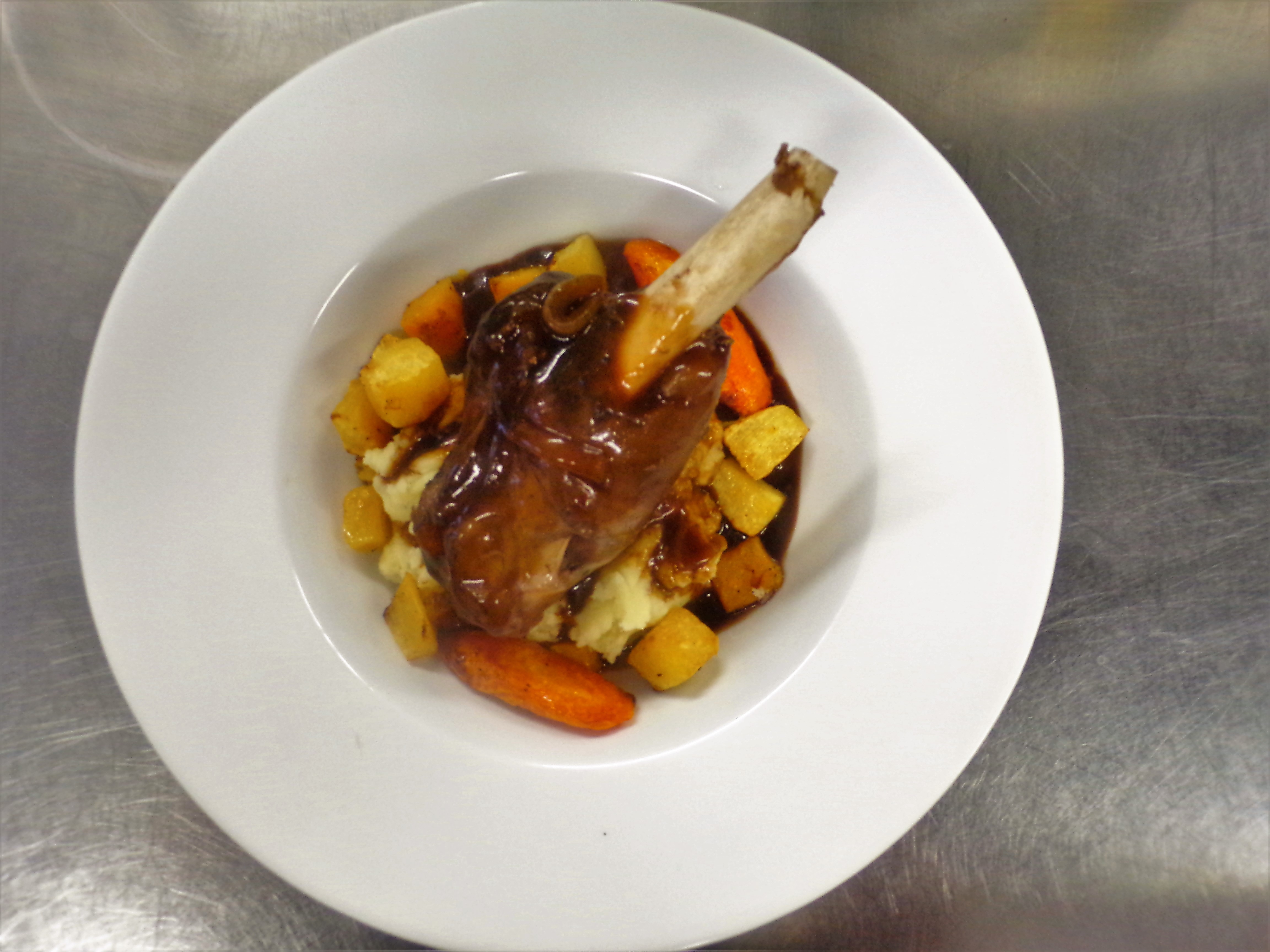 Freshly prepared seafood